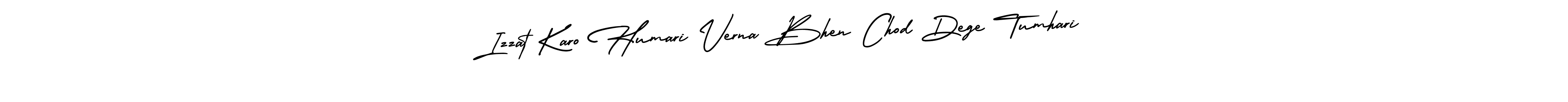 How to make Izzat Karo Humari Verna Bhen Chod Dege Tumhari name signature. Use AmerikaSignatureDemo-Regular style for creating short signs online. This is the latest handwritten sign. Izzat Karo Humari Verna Bhen Chod Dege Tumhari signature style 3 images and pictures png