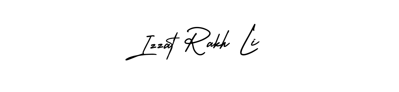 How to make Izzat Rakh Li signature? AmerikaSignatureDemo-Regular is a professional autograph style. Create handwritten signature for Izzat Rakh Li name. Izzat Rakh Li signature style 3 images and pictures png