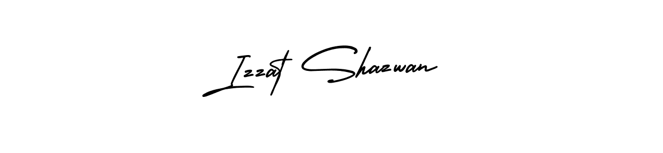 if you are searching for the best signature style for your name Izzat Shazwan. so please give up your signature search. here we have designed multiple signature styles  using AmerikaSignatureDemo-Regular. Izzat Shazwan signature style 3 images and pictures png