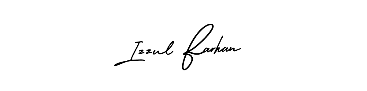 Design your own signature with our free online signature maker. With this signature software, you can create a handwritten (AmerikaSignatureDemo-Regular) signature for name Izzul Farhan. Izzul Farhan signature style 3 images and pictures png
