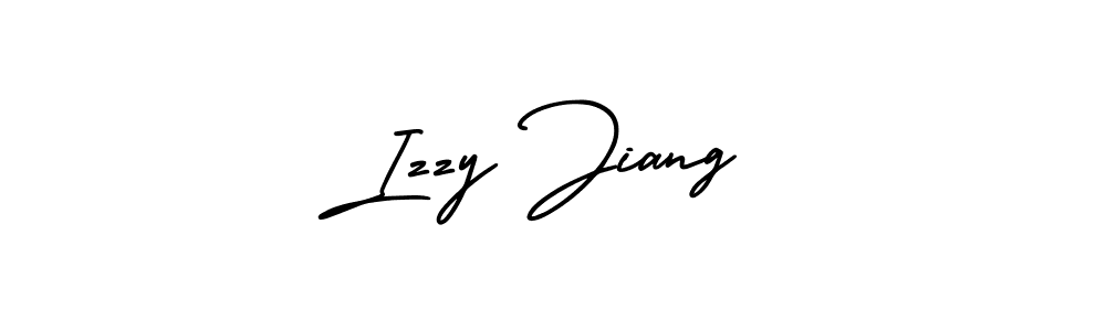 The best way (AmerikaSignatureDemo-Regular) to make a short signature is to pick only two or three words in your name. The name Izzy Jiang include a total of six letters. For converting this name. Izzy Jiang signature style 3 images and pictures png