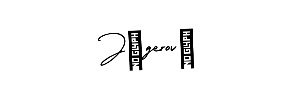 Make a beautiful signature design for name Jágerová. Use this online signature maker to create a handwritten signature for free. Jágerová signature style 3 images and pictures png