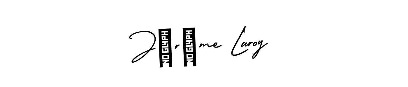 Create a beautiful signature design for name Jérôme Laroy. With this signature (AmerikaSignatureDemo-Regular) fonts, you can make a handwritten signature for free. Jérôme Laroy signature style 3 images and pictures png