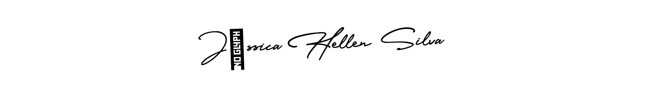 How to Draw Jéssica Hellen Silva signature style? AmerikaSignatureDemo-Regular is a latest design signature styles for name Jéssica Hellen Silva. Jéssica Hellen Silva signature style 3 images and pictures png