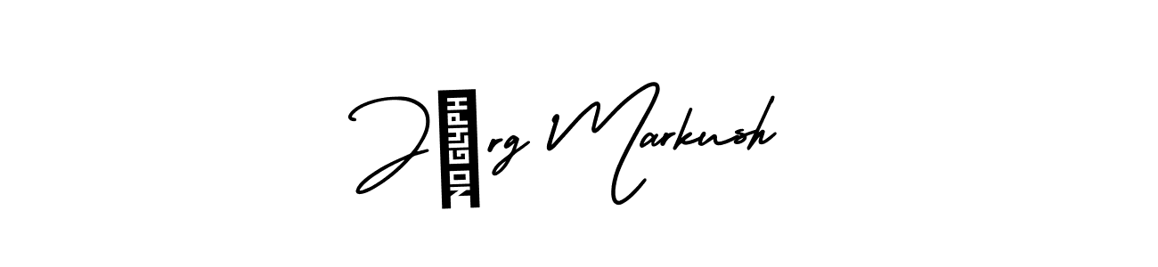 AmerikaSignatureDemo-Regular is a professional signature style that is perfect for those who want to add a touch of class to their signature. It is also a great choice for those who want to make their signature more unique. Get Jörg Markush name to fancy signature for free. Jörg Markush signature style 3 images and pictures png