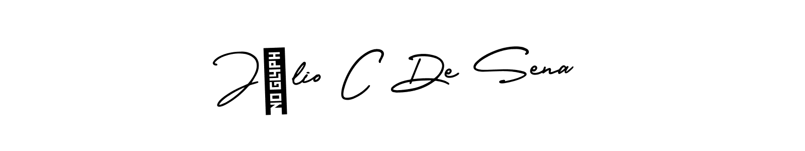 How to make Júlio C De Sena name signature. Use AmerikaSignatureDemo-Regular style for creating short signs online. This is the latest handwritten sign. Júlio C De Sena signature style 3 images and pictures png