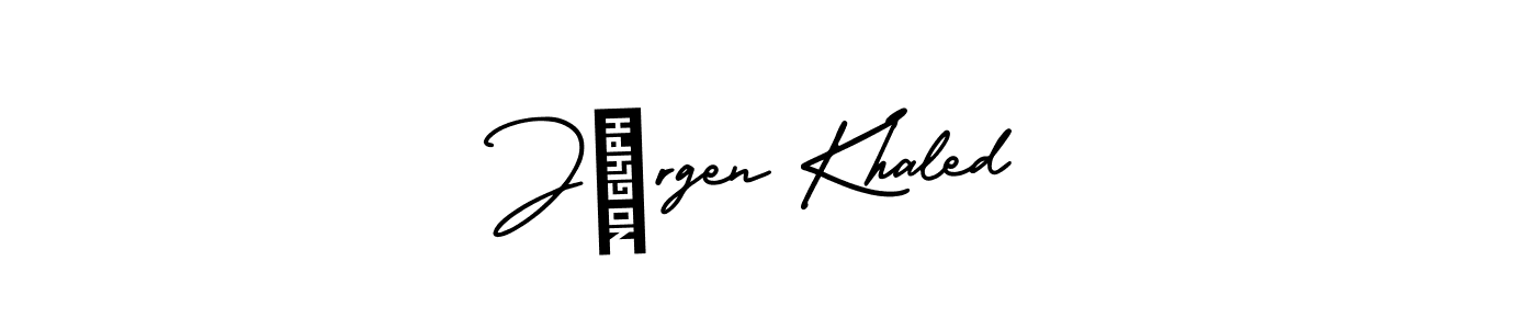 AmerikaSignatureDemo-Regular is a professional signature style that is perfect for those who want to add a touch of class to their signature. It is also a great choice for those who want to make their signature more unique. Get Jürgen Khaled name to fancy signature for free. Jürgen Khaled signature style 3 images and pictures png