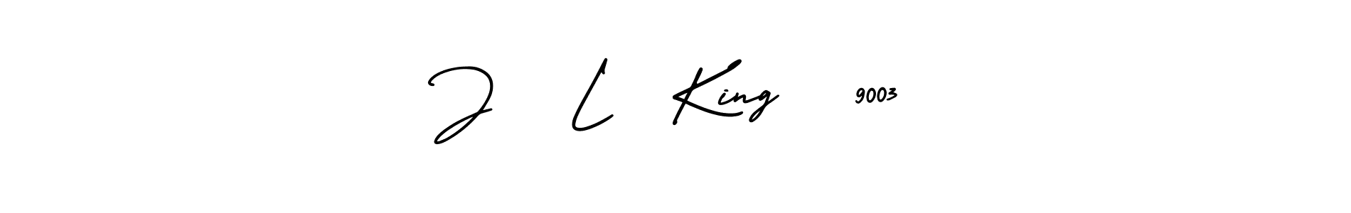 How to make J   L   King   9003 name signature. Use AmerikaSignatureDemo-Regular style for creating short signs online. This is the latest handwritten sign. J   L   King   9003 signature style 3 images and pictures png