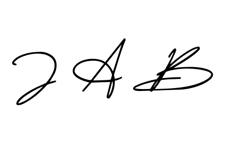 How to Draw J A B signature style? AmerikaSignatureDemo-Regular is a latest design signature styles for name J A B. J A B signature style 3 images and pictures png