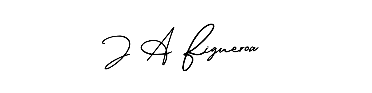 Create a beautiful signature design for name J A Figueroa. With this signature (AmerikaSignatureDemo-Regular) fonts, you can make a handwritten signature for free. J A Figueroa signature style 3 images and pictures png