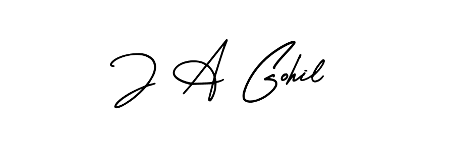 Here are the top 10 professional signature styles for the name J A Gohil. These are the best autograph styles you can use for your name. J A Gohil signature style 3 images and pictures png