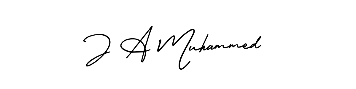 if you are searching for the best signature style for your name J A Muhammed. so please give up your signature search. here we have designed multiple signature styles  using AmerikaSignatureDemo-Regular. J A Muhammed signature style 3 images and pictures png