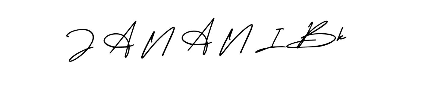 How to Draw J A N A N I Bk signature style? AmerikaSignatureDemo-Regular is a latest design signature styles for name J A N A N I Bk. J A N A N I Bk signature style 3 images and pictures png