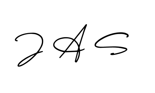 Design your own signature with our free online signature maker. With this signature software, you can create a handwritten (AmerikaSignatureDemo-Regular) signature for name J A S. J A S signature style 3 images and pictures png