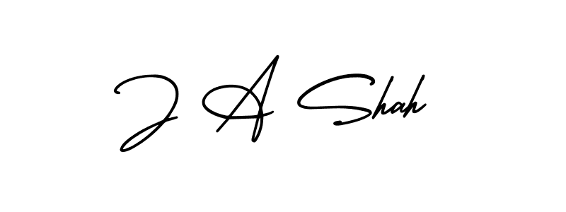 if you are searching for the best signature style for your name J A Shah. so please give up your signature search. here we have designed multiple signature styles  using AmerikaSignatureDemo-Regular. J A Shah signature style 3 images and pictures png