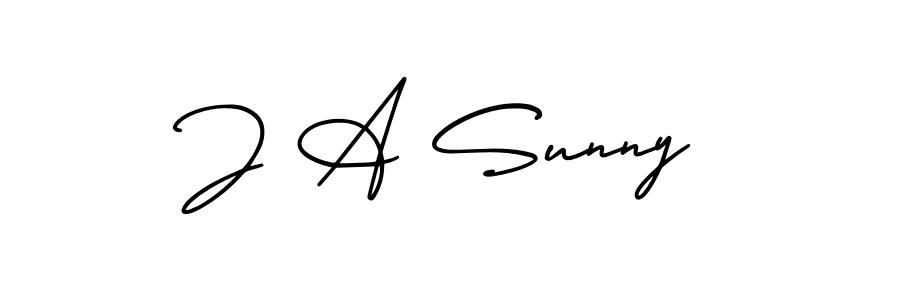 if you are searching for the best signature style for your name J A Sunny. so please give up your signature search. here we have designed multiple signature styles  using AmerikaSignatureDemo-Regular. J A Sunny signature style 3 images and pictures png