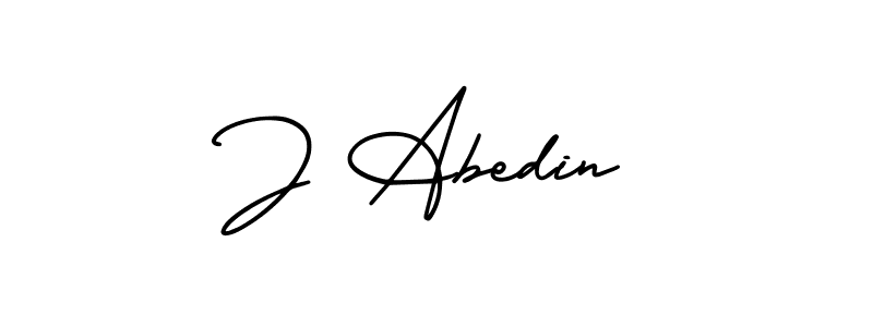 Also we have J Abedin name is the best signature style. Create professional handwritten signature collection using AmerikaSignatureDemo-Regular autograph style. J Abedin signature style 3 images and pictures png