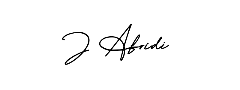 Make a beautiful signature design for name J Afridi. With this signature (AmerikaSignatureDemo-Regular) style, you can create a handwritten signature for free. J Afridi signature style 3 images and pictures png