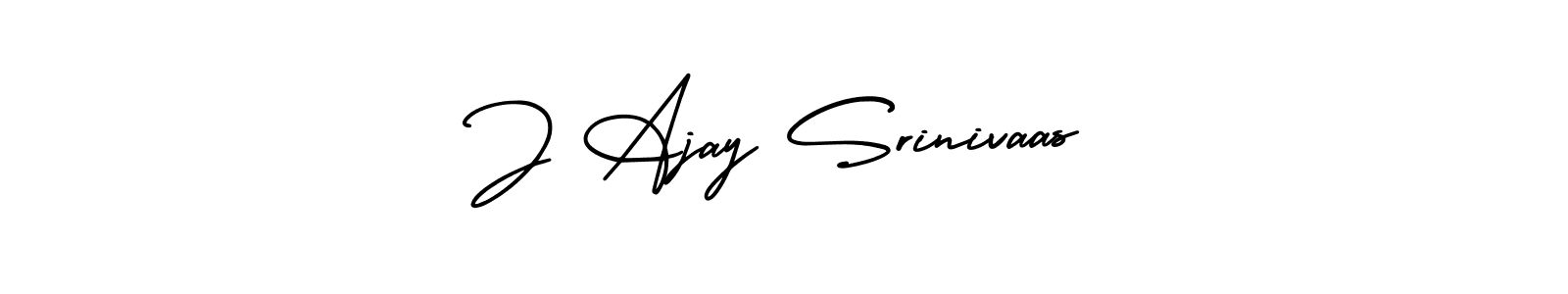 This is the best signature style for the J Ajay Srinivaas name. Also you like these signature font (AmerikaSignatureDemo-Regular). Mix name signature. J Ajay Srinivaas signature style 3 images and pictures png