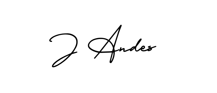 Also we have J Andes name is the best signature style. Create professional handwritten signature collection using AmerikaSignatureDemo-Regular autograph style. J Andes signature style 3 images and pictures png