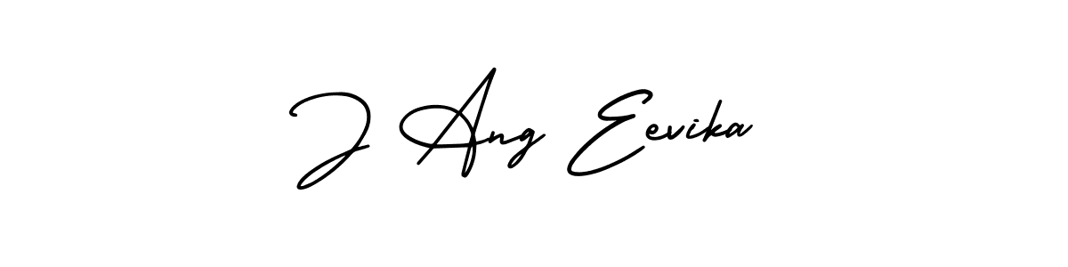 Make a beautiful signature design for name J Ang Eevika. With this signature (AmerikaSignatureDemo-Regular) style, you can create a handwritten signature for free. J Ang Eevika signature style 3 images and pictures png