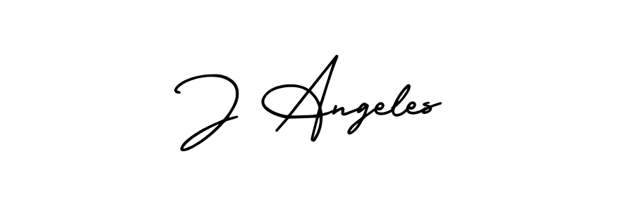 Also You can easily find your signature by using the search form. We will create J Angeles name handwritten signature images for you free of cost using AmerikaSignatureDemo-Regular sign style. J Angeles signature style 3 images and pictures png