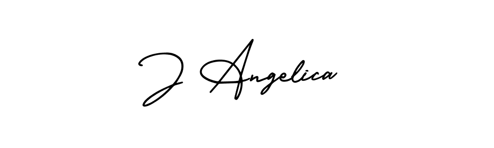 How to make J Angelica signature? AmerikaSignatureDemo-Regular is a professional autograph style. Create handwritten signature for J Angelica name. J Angelica signature style 3 images and pictures png