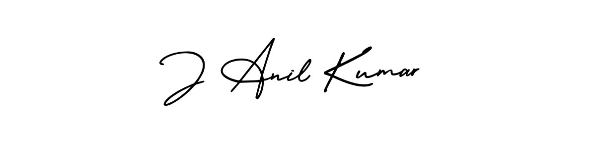 Use a signature maker to create a handwritten signature online. With this signature software, you can design (AmerikaSignatureDemo-Regular) your own signature for name J Anil Kumar. J Anil Kumar signature style 3 images and pictures png