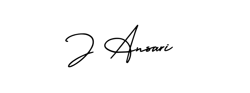 if you are searching for the best signature style for your name J Ansari. so please give up your signature search. here we have designed multiple signature styles  using AmerikaSignatureDemo-Regular. J Ansari signature style 3 images and pictures png