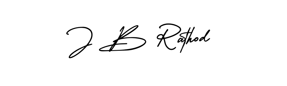 Also we have J B Rathod name is the best signature style. Create professional handwritten signature collection using AmerikaSignatureDemo-Regular autograph style. J B Rathod signature style 3 images and pictures png