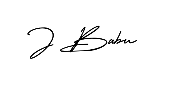 Also You can easily find your signature by using the search form. We will create J Babu name handwritten signature images for you free of cost using AmerikaSignatureDemo-Regular sign style. J Babu signature style 3 images and pictures png