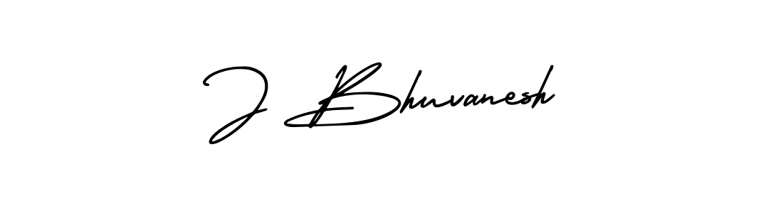 You should practise on your own different ways (AmerikaSignatureDemo-Regular) to write your name (J Bhuvanesh) in signature. don't let someone else do it for you. J Bhuvanesh signature style 3 images and pictures png