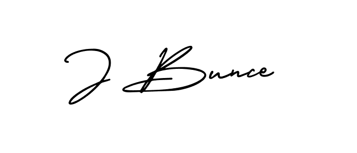 Check out images of Autograph of J Bunce name. Actor J Bunce Signature Style. AmerikaSignatureDemo-Regular is a professional sign style online. J Bunce signature style 3 images and pictures png