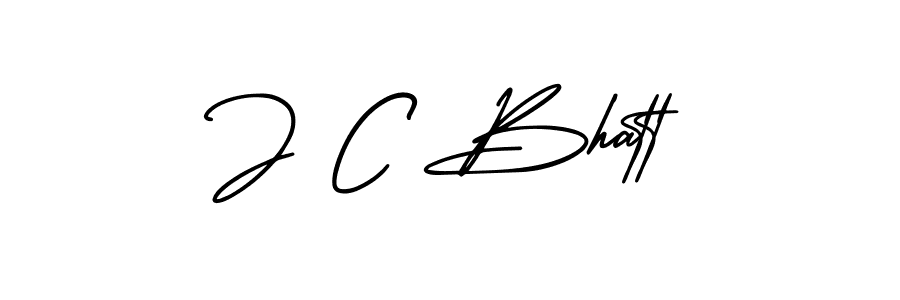 This is the best signature style for the J C Bhatt name. Also you like these signature font (AmerikaSignatureDemo-Regular). Mix name signature. J C Bhatt signature style 3 images and pictures png