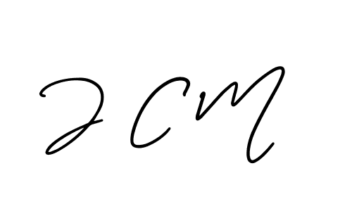 You should practise on your own different ways (AmerikaSignatureDemo-Regular) to write your name (J C M) in signature. don't let someone else do it for you. J C M signature style 3 images and pictures png