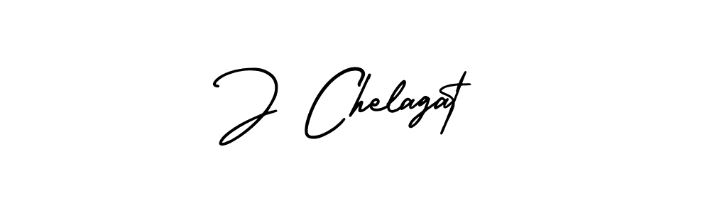 Make a beautiful signature design for name J Chelagat. With this signature (AmerikaSignatureDemo-Regular) style, you can create a handwritten signature for free. J Chelagat signature style 3 images and pictures png