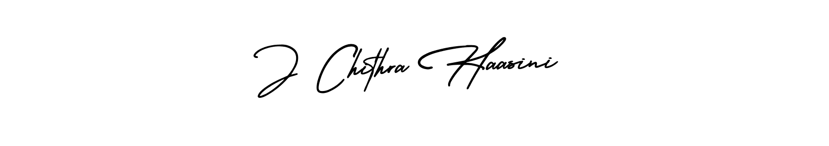 Also we have J Chithra Haasini name is the best signature style. Create professional handwritten signature collection using AmerikaSignatureDemo-Regular autograph style. J Chithra Haasini signature style 3 images and pictures png