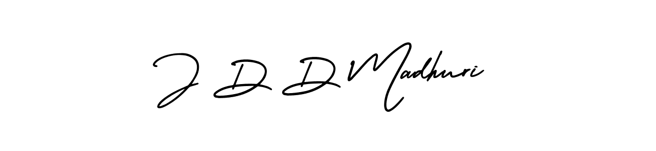 How to make J D D Madhuri signature? AmerikaSignatureDemo-Regular is a professional autograph style. Create handwritten signature for J D D Madhuri name. J D D Madhuri signature style 3 images and pictures png