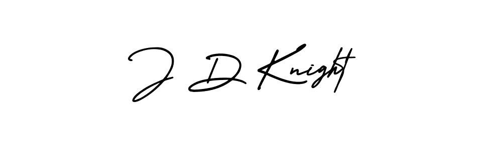 J D Knight stylish signature style. Best Handwritten Sign (AmerikaSignatureDemo-Regular) for my name. Handwritten Signature Collection Ideas for my name J D Knight. J D Knight signature style 3 images and pictures png