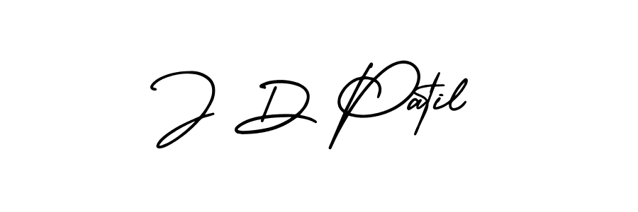 Use a signature maker to create a handwritten signature online. With this signature software, you can design (AmerikaSignatureDemo-Regular) your own signature for name J D Patil. J D Patil signature style 3 images and pictures png