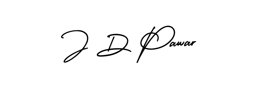 Make a beautiful signature design for name J D Pawar. With this signature (AmerikaSignatureDemo-Regular) style, you can create a handwritten signature for free. J D Pawar signature style 3 images and pictures png