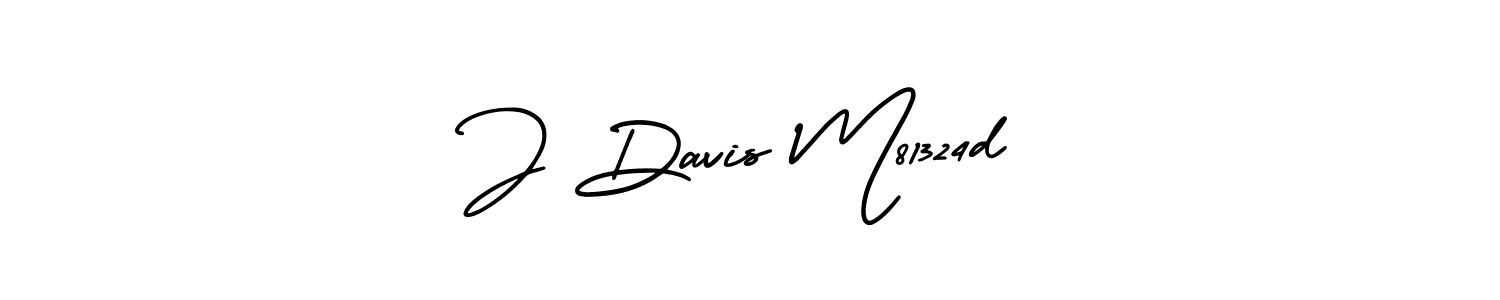 How to make J Davis M81324d name signature. Use AmerikaSignatureDemo-Regular style for creating short signs online. This is the latest handwritten sign. J Davis M81324d signature style 3 images and pictures png