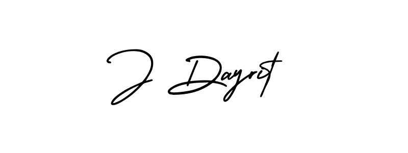 J Dayrit stylish signature style. Best Handwritten Sign (AmerikaSignatureDemo-Regular) for my name. Handwritten Signature Collection Ideas for my name J Dayrit. J Dayrit signature style 3 images and pictures png