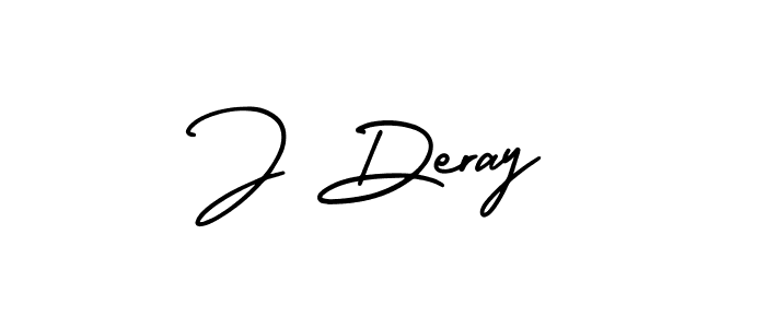 AmerikaSignatureDemo-Regular is a professional signature style that is perfect for those who want to add a touch of class to their signature. It is also a great choice for those who want to make their signature more unique. Get J Deray name to fancy signature for free. J Deray signature style 3 images and pictures png