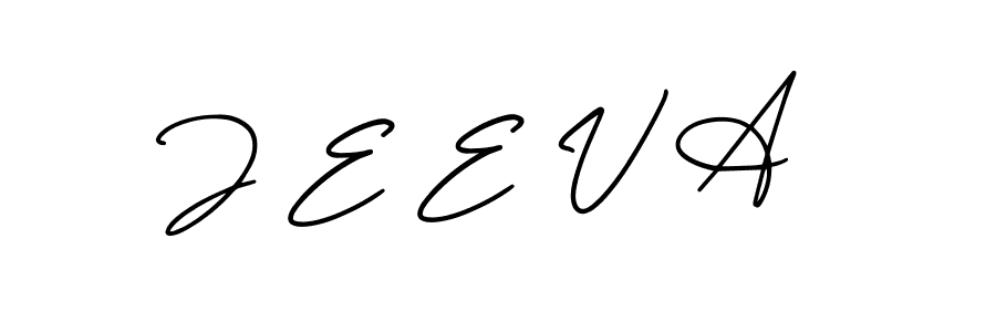 AmerikaSignatureDemo-Regular is a professional signature style that is perfect for those who want to add a touch of class to their signature. It is also a great choice for those who want to make their signature more unique. Get J E E V A name to fancy signature for free. J E E V A signature style 3 images and pictures png