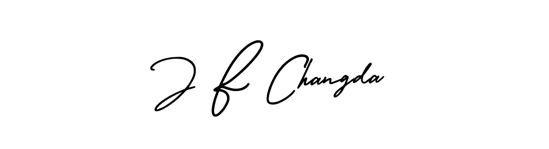 Make a beautiful signature design for name J F Changda. Use this online signature maker to create a handwritten signature for free. J F Changda signature style 3 images and pictures png
