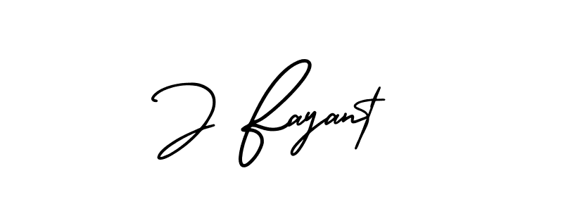 This is the best signature style for the J Fayant name. Also you like these signature font (AmerikaSignatureDemo-Regular). Mix name signature. J Fayant signature style 3 images and pictures png