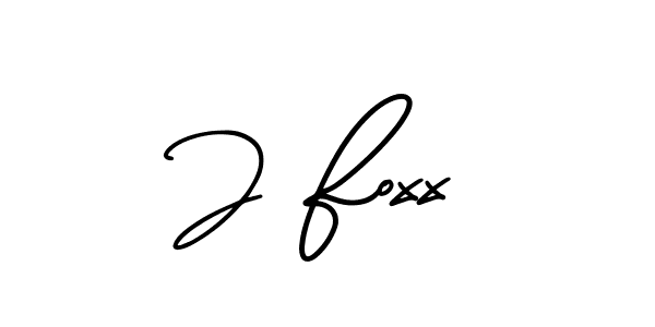 Use a signature maker to create a handwritten signature online. With this signature software, you can design (AmerikaSignatureDemo-Regular) your own signature for name J Foxx. J Foxx signature style 3 images and pictures png