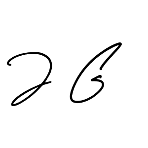 Use a signature maker to create a handwritten signature online. With this signature software, you can design (AmerikaSignatureDemo-Regular) your own signature for name J G. J G signature style 3 images and pictures png