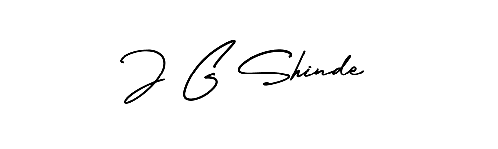 Design your own signature with our free online signature maker. With this signature software, you can create a handwritten (AmerikaSignatureDemo-Regular) signature for name J G Shinde. J G Shinde signature style 3 images and pictures png